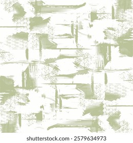 Halftone Monochrome Grunge Vertical Lines Texture, Vector Illustration Seamless Pattern Abstract Geometric	
