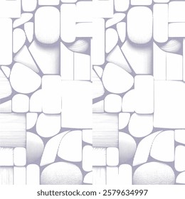 Halftone Monochrome Grunge Vertical Lines Texture, Vector Illustration Seamless Pattern Abstract Geometric	
