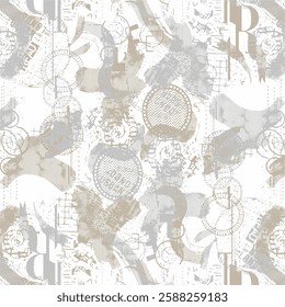 Halftone monochrome grunge vertical lines texture. Abstract decorative background with straight stripes.Chaotic graphic pattern. Vector illustration of seamless pattern , Abstract geometric background
