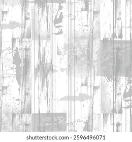 Halftone monochrome grunge vertical lines texture. Abstract decorative background with straight stripes.Chaotic graphic pattern. Vector illustration of seamless pattern , Abstract geometric background