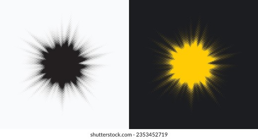 Halftone monochrome pattern with dots. Background for posters, websites, business cards, postcards, interior design.