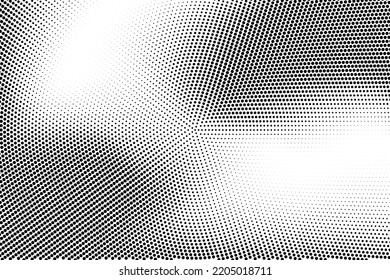 Halbmonchrome Muster mit Punkten. Minimalismus, Vektorgrafik. Hintergrund für Poster, Websites, Visitenkarten, Postkarten, Innenausstattung.