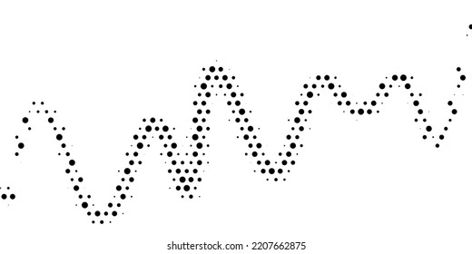 Patrón monocromo de semitono con puntos. Minimalismo, vector. Antecedentes para afiches, sitios web, tarjetas de visita, postales, diseño interior.
