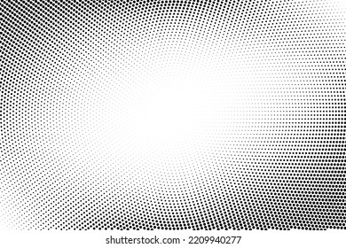 Patrón monocromo de semitono con puntos. Minimalismo, vector. Antecedentes para afiches, sitios web, tarjetas de visita, postales, diseño interior.