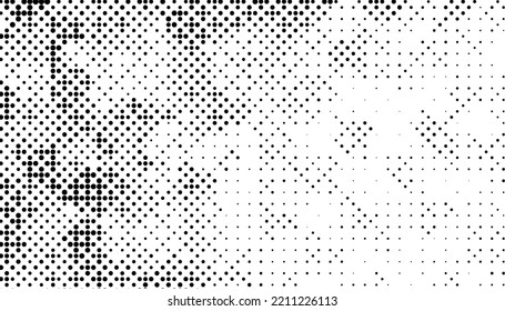 Halftone monochrome pattern with dots. Minimalism, vector. Background for posters, websites, business cards, postcards, interior design.