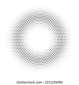 Halftone monochrome pattern with dots. Minimalism, vector. Background for posters, websites, business cards, postcards, interior design.