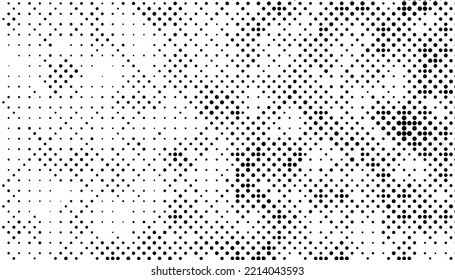 Halftone monochrome pattern with dots. Minimalism, vector. Background for posters, websites, business cards, postcards, interior design.