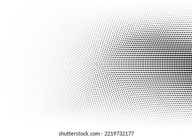 Patrón monocromo de semitono con puntos. Minimalismo, vector. Antecedentes para afiches, sitios web, tarjetas de visita, postales, diseño interior.