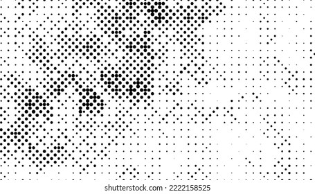 Halftone monochrome pattern with dots. Minimalism, vector. Background for posters, websites, business cards, postcards, interior design.
