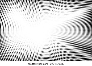 Patrón monocromo de semitono con puntos. Minimalismo, vector. Antecedentes para afiches, sitios web, tarjetas de visita, postales, diseño interior.