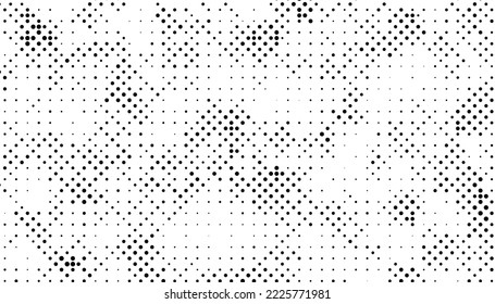 Halftone monochrome pattern with dots. Minimalism, vector. Background for posters, websites, business cards, postcards, interior design.