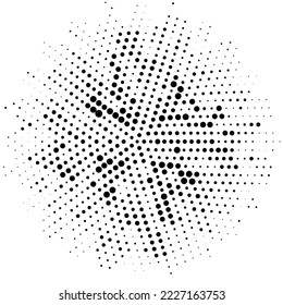 Halftone monochrome pattern with dots. Minimalism, vector. Background for posters, websites, business cards, postcards, interior design.