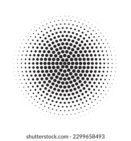 Halftone monochrome pattern with dots. Minimalism, vector. Background for posters, websites, business cards, postcards, interior design.
