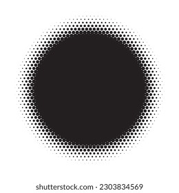 Halftone monochrome pattern with dots. Minimalism, vector. Background for posters, websites, business cards, postcards, interior design. Dotted design element.