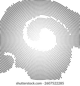 Halftone monochrome pattern with dots. Minimalism, vector. Background for posters, websites, business cards, postcards, interior design