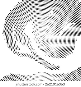 Padrão monocromático de meio-tom com pontos. Minimalismo, vetor. Fundo para cartazes, sites, cartões de visita, cartões postais, design de interiores