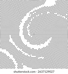 Halftone monochrome pattern with dots. Minimalism, vector. Background for posters, websites, business cards, postcards, interior design