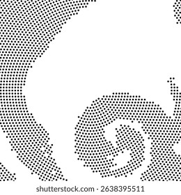 Halftone monochrome pattern with dots. Minimalism, vector. Background for posters, websites, business cards, postcards, interior design