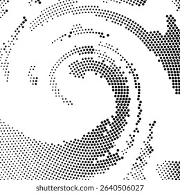Halftone monochrome pattern with dots. Minimalism, vector. Background for posters, websites, business cards, postcards, interior design