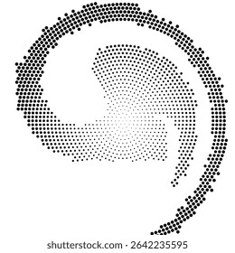 Halftone monochrome pattern with dots. Minimalism, vector. Background for posters, websites, business cards, postcards, interior design