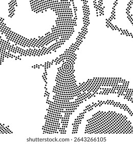 Halftone monochrome pattern with dots. Minimalism, vector. Background for posters, websites, business cards, postcards, interior design