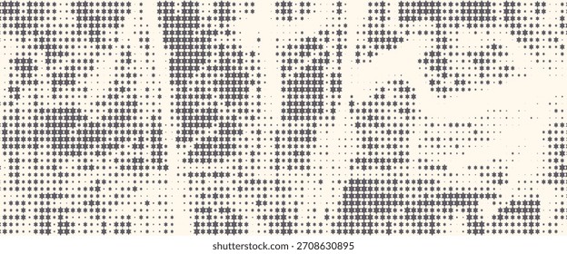 Halftone monochrome pattern with dots. Minimalism, vector. Background for posters, websites, business cards, postcards, interior design.