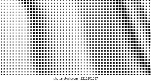 Patrón monocromo de semitono con cuadrados. Minimalismo, vector. Antecedentes para afiches, sitios web, tarjetas de visita, postales, diseño interior.