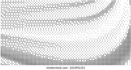 Halftone monochrome pattern with squares. Minimalism, vector. Background for posters, websites, business cards, postcards, interior design.