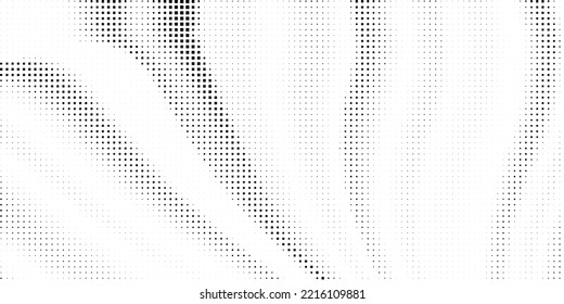 Halftone monochrome pattern with squares. Minimalism, vector. Background for posters, websites, business cards, postcards, interior design.