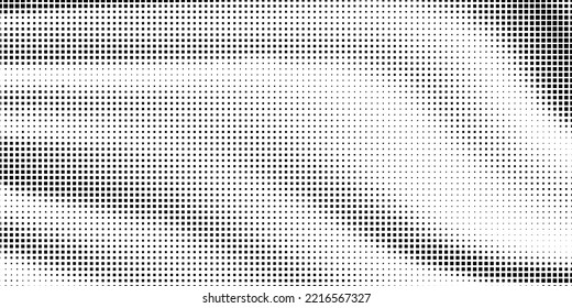 Halftone monochrome pattern with squares. Minimalism, vector. Background for posters, websites, business cards, postcards, interior design.