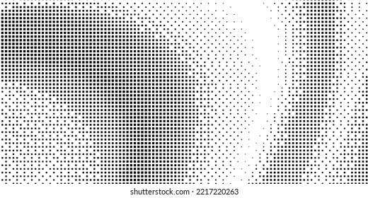 Patrón monocromo de semitono con cuadrados. Minimalismo, vector. Antecedentes para afiches, sitios web, tarjetas de visita, postales, diseño interior.