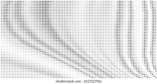 Halftone monochrome pattern with squares. Minimalism, vector. Background for posters, websites, business cards, postcards, interior design.