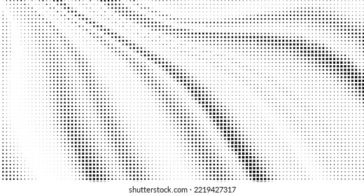 Halftone monochrome pattern with squares. Minimalism, vector. Background for posters, websites, business cards, postcards, interior design.