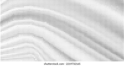 Patrón monocromo de semitono con cuadrados. Minimalismo, vector. Antecedentes para afiches, sitios web, tarjetas de visita, postales, diseño interior.