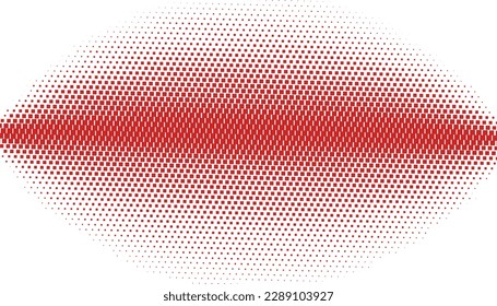 Halftone monochrome pattern with squares. Shades of red. Minimalism, vector. Red dots on white background. Background for posters, websites, business cards, postcards.