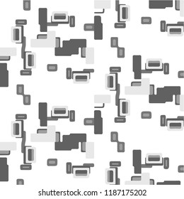 Halftone monochrome texture background. Abstract vintage black and white vector illustration Texture