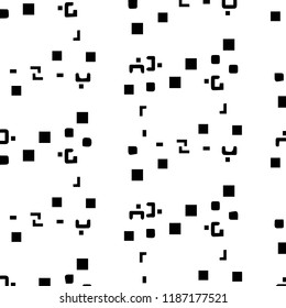 Halftone monochrome texture background. Abstract vintage black and white vector illustration Texture