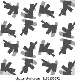 Halftone monochrome texture background. Abstract vintage black and white vector illustration Texture