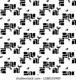Halftone monochrome texture background. Abstract vintage black and white vector illustration Texture