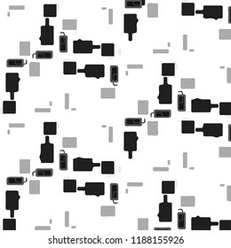 Halftone monochrome texture background. Abstract vintage black and white vector illustration Texture