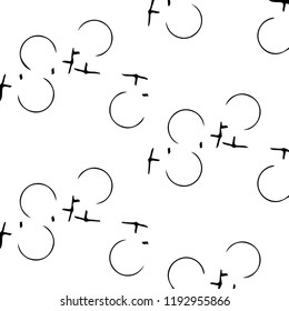 Halftone monochrome texture background. Abstract vintage black and white vector illustration Texture