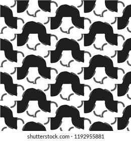 Halftone monochrome texture background. Abstract vintage black and white vector illustration Texture