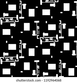 Halftone monochrome texture background. Abstract vintage black and white vector illustration Texture