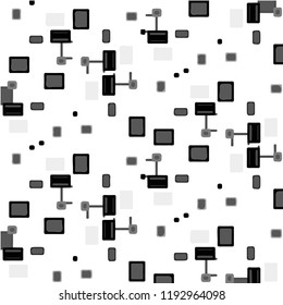 Halftone monochrome texture background. Abstract vintage black and white vector illustration Texture