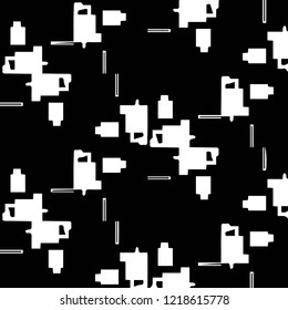 Halftone monochrome texture background. Abstract vintage black and white vector illustration Texture
