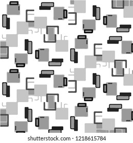 Halftone monochrome texture background. Abstract vintage black and white vector illustration Texture