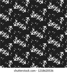 Halftone monochrome texture background. Abstract vintage black and white vector illustration Texture