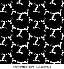 Halftone monochrome texture background. Abstract vintage black and white vector illustration Texture