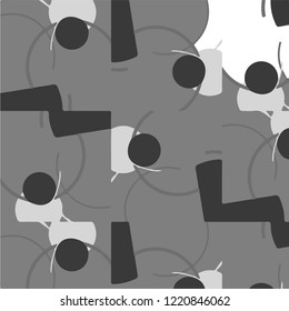 Halftone monochrome texture background. Abstract vintage black and white vector illustration Texture