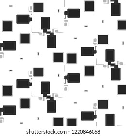 Halftone monochrome texture background. Abstract vintage black and white vector illustration Texture